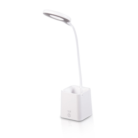 Creative desk lamp pen holder USB charging LED eye-protecting desk lamp three-block touch switch student stall study reading lamp