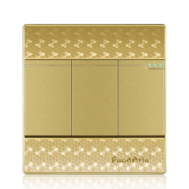 PDB11 Golden Bee English switch series three open control switch, wall switch