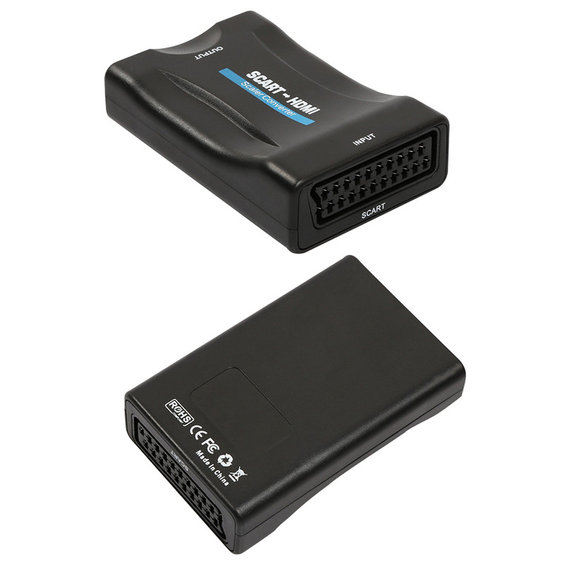 Wholesale HD SCART to HDMI Converter SCART to HDMI Broom Head Switching Video Converter