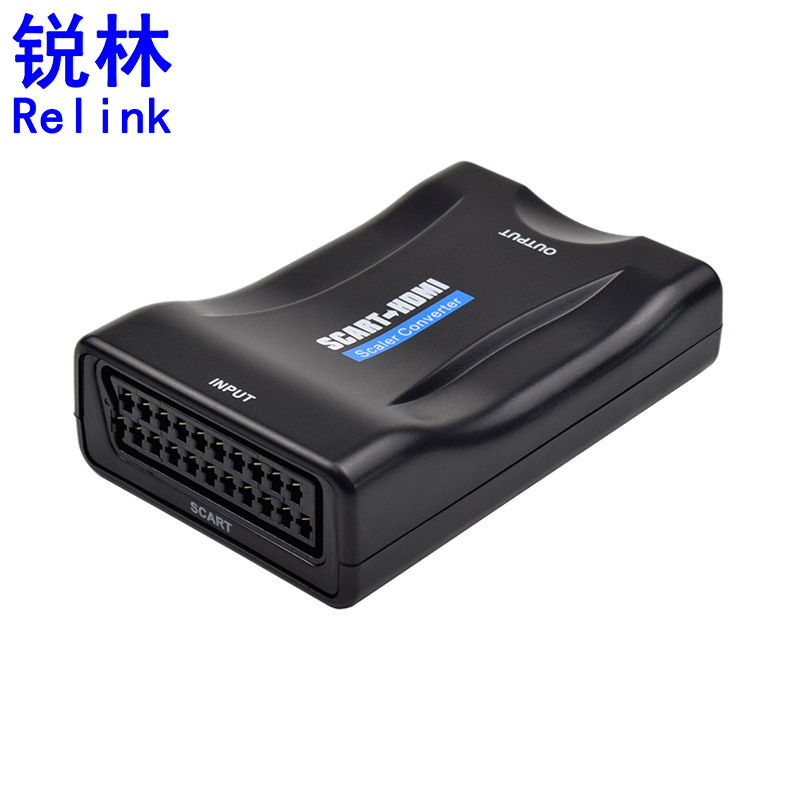 Wholesale HD SCART to HDMI Converter SCART to HDMI Broom Head Switching Video Converter