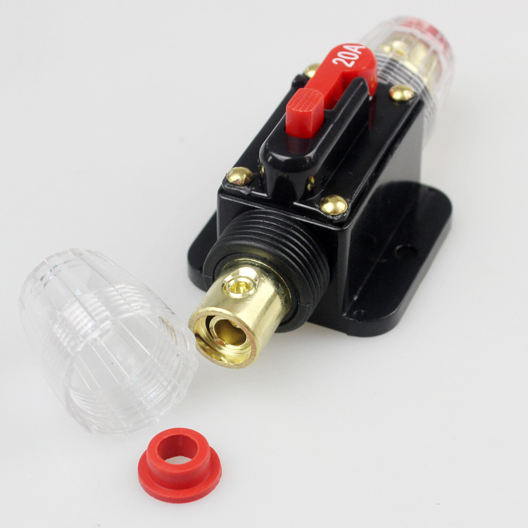 Car Automatic Recovery Insurance Liner Reversible Circuit Breaker Audio Modification Switch Insurance Seat 20-150A