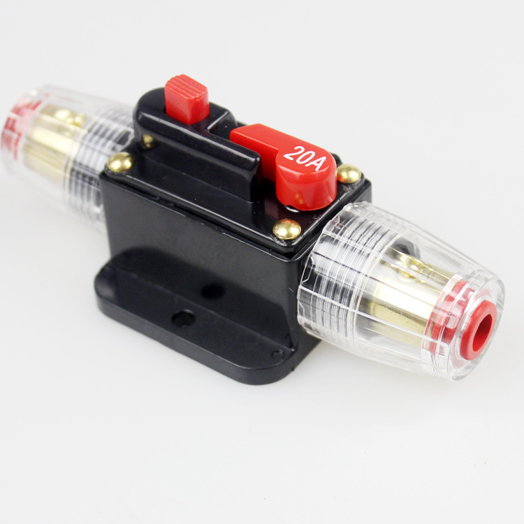 Car Automatic Recovery Insurance Liner Reversible Circuit Breaker Audio Modification Switch Insurance Seat 20-150A