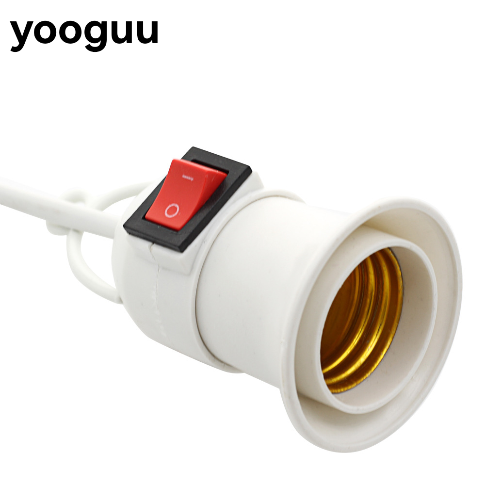 5 M 4 M 3 M Socket Cable European and American Standard Suspension Lamp Holder with Wire E27 Screw with Switch Two