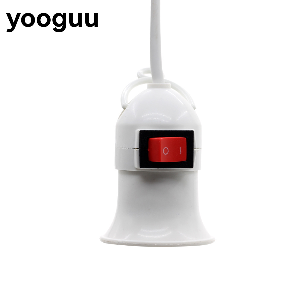 5 M 4 M 3 M Socket Cable European and American Standard Suspension Lamp Holder with Wire E27 Screw with Switch Two