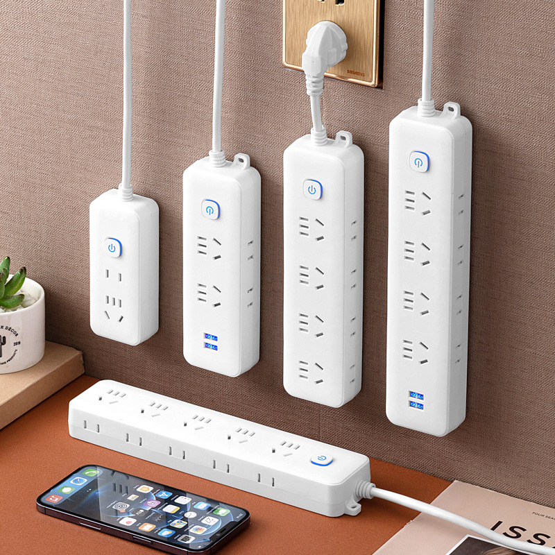 Porous Power Strip Power Strip Wire Board USB Home Dormitory Multi-Purpose Power Strip Power Strip Patch Board Independent Switch Socket