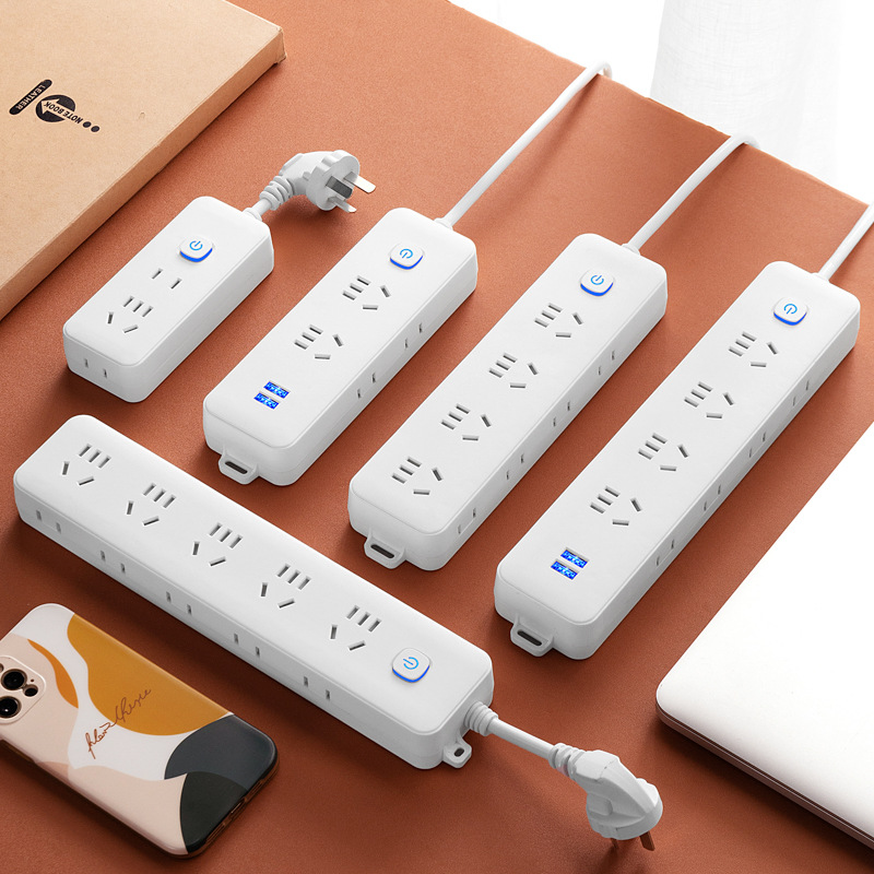 Porous Power Strip Power Strip Wire Board USB Home Dormitory Multi-Purpose Power Strip Power Strip Patch Board Independent Switch Socket