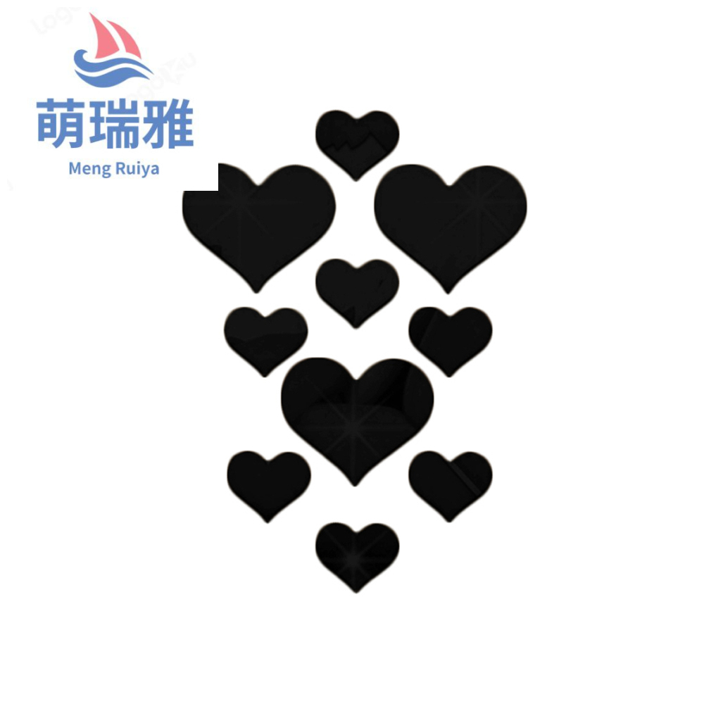 Acrylic Mirror Stickers Love Switch Sticker SwitchDecoration Home Decoration Self-Adhesive Mirror Switch Wall Protection