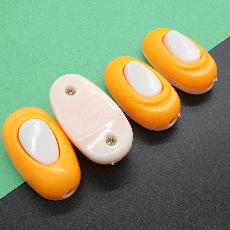 High - grade household bedside switch electrical line switch yellow and white single switch