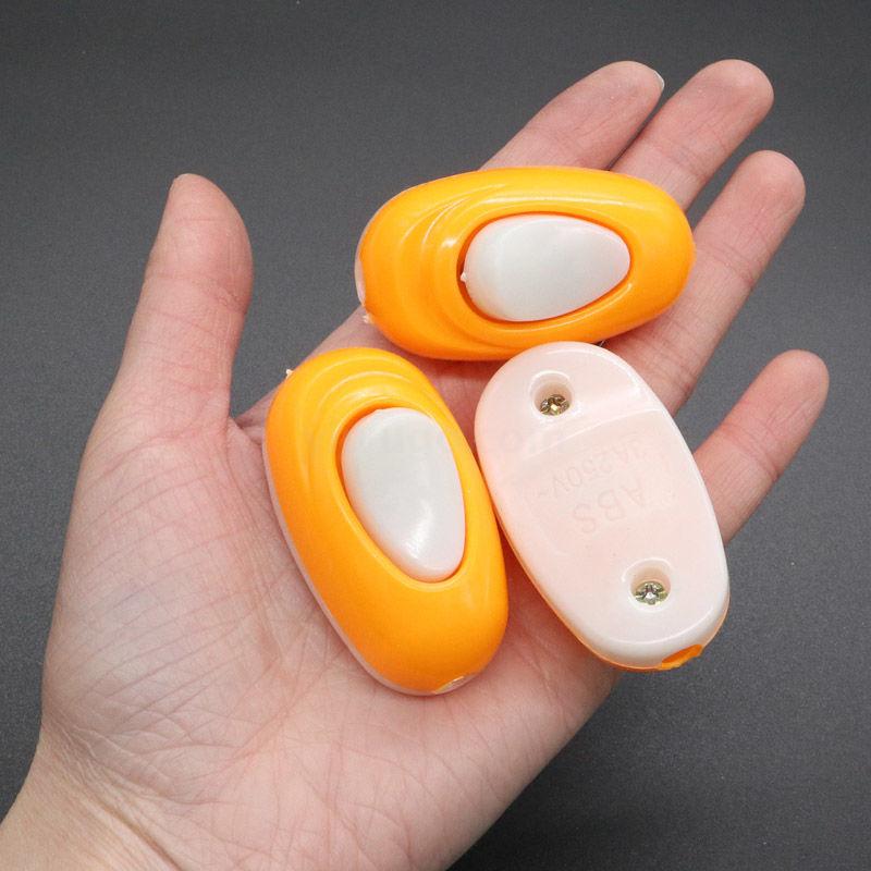 High - grade household bedside switch electrical line switch yellow and white single switch