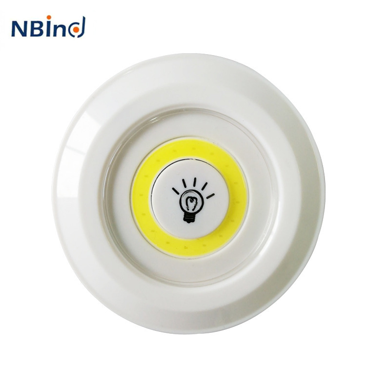 Factory Hot Selling Product Remote Control Night Light 5led Small Night Lamp Cob Touch Switch Cabinet Light Touch Lamp