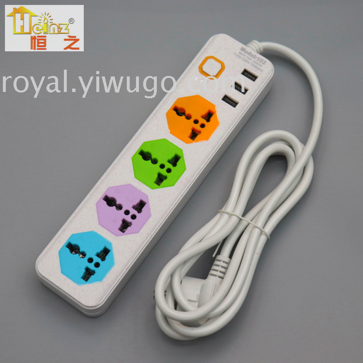 Cambodia Vietnam Multi-Switch Independent Switch Export USB Color Switch Socket Power Strip Power Strip