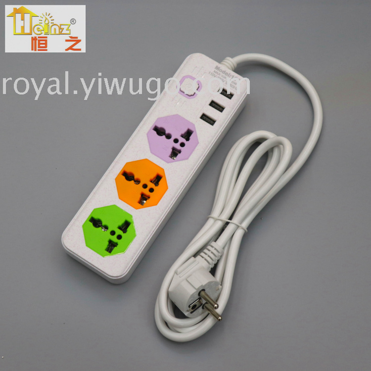 Cambodia Vietnam Multi-Switch Independent Switch Export USB Color Switch Socket Power Strip Power Strip