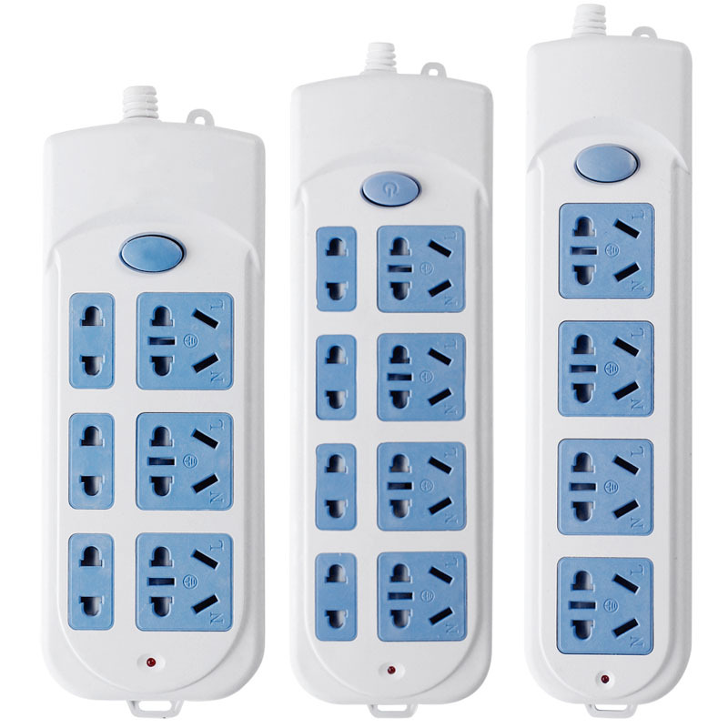 Non-Wired Power Strip Multi-Function Wireless Porous Power Strip Household High-Power Power Plug Board with Switch Socket