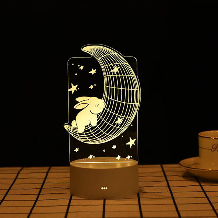 SOURCE Factory Cartoon Custom Creative Gift Touch Switch USB Night Light DIY Night Light Wholesale Gift