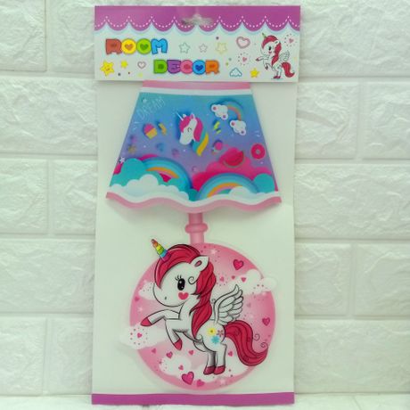 The New type cartoon swing pendant lamp creative button type switch paste children desk lamp bedroom head decorative desk lamp paste