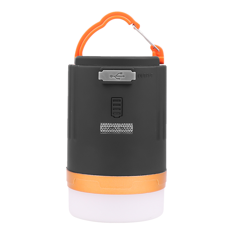 Cross-border LED strong light camping lamp built-in battery remote control switch input and output with hook contains magnet camping lamp