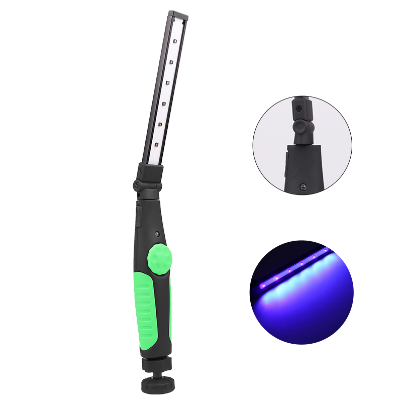 Cross-border UVC strong light working lamp built-in battery USB charging foldable working lamp including magnet rotary switch