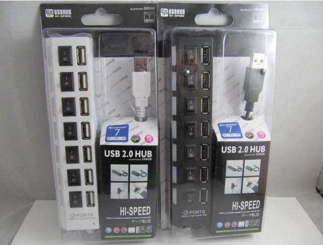 Yc-006 with seven-port with switch HUB 1.1 version 7-port HUB row plug