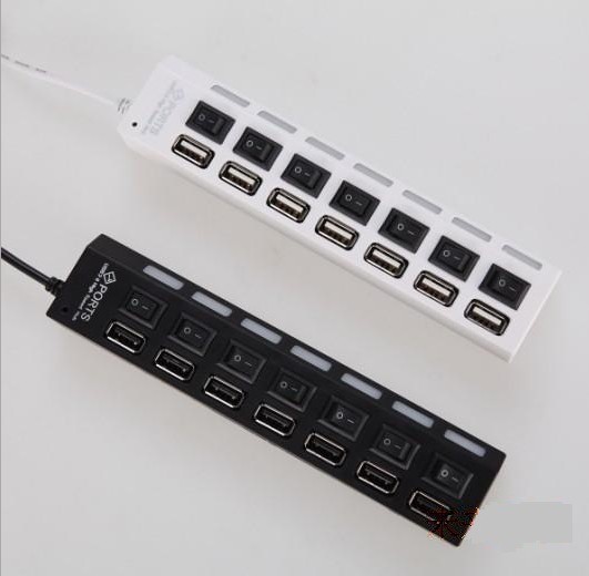 Yc-006 with seven-port with switch HUB 1.1 version 7-port HUB row plug