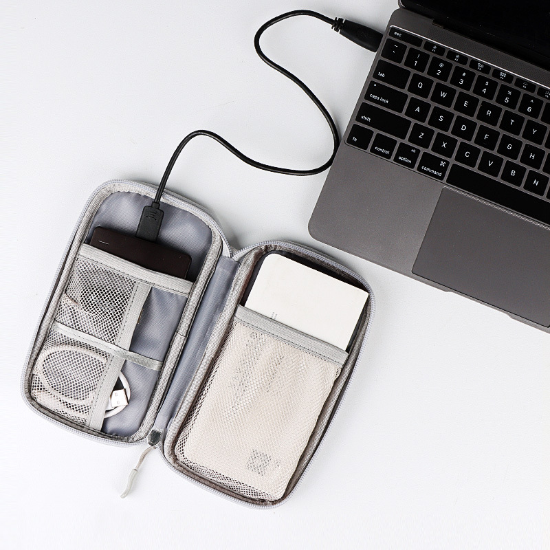 Digital Accessories Data Cable U USB Shield Earphone Box Mobile Power Hard Disk Protection Covers Shell Switch Storage Bag