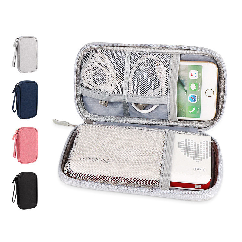 Digital Accessories Data Cable U USB Shield Earphone Box Mobile Power Hard Disk Protection Covers Shell Switch Storage Bag