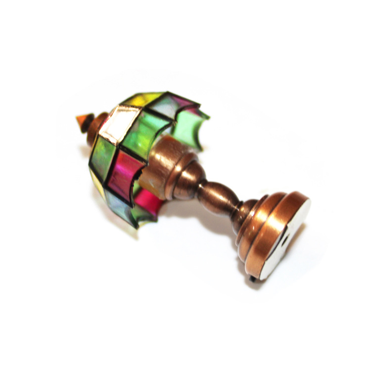 1:12 Dollhouse Accessories Dollhouse Table Lamp Will Light up without Power LED Light Toggle Switch