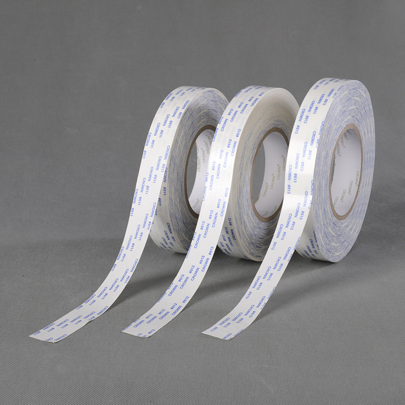 Crown Ds611 Double-Sided Adhesive High Strength Tissue Paper Adhesive Tape Plastic Box Adhesive Film Switch Crown Adhesive