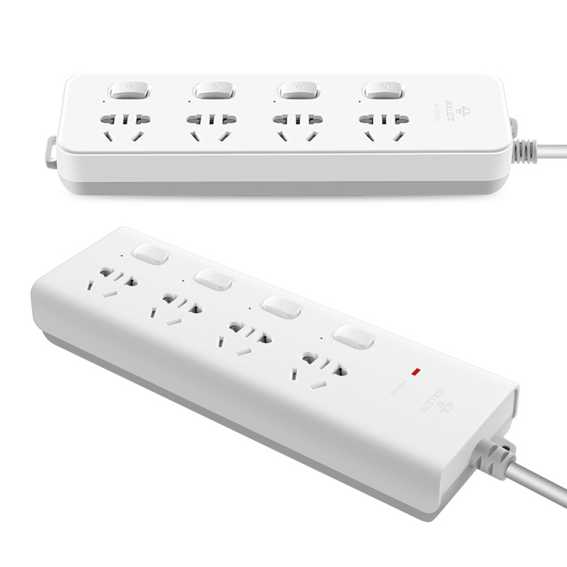 Bull Socket Independent Switch Patch Board Multifunctional Power Strip Long Line Porous Panel Sub-Control with Line Power Strip