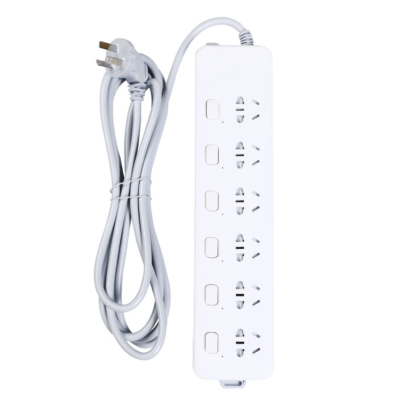 Bull Socket Independent Switch Patch Board Multifunctional Power Strip Long Line Porous Panel Sub-Control with Line Power Strip