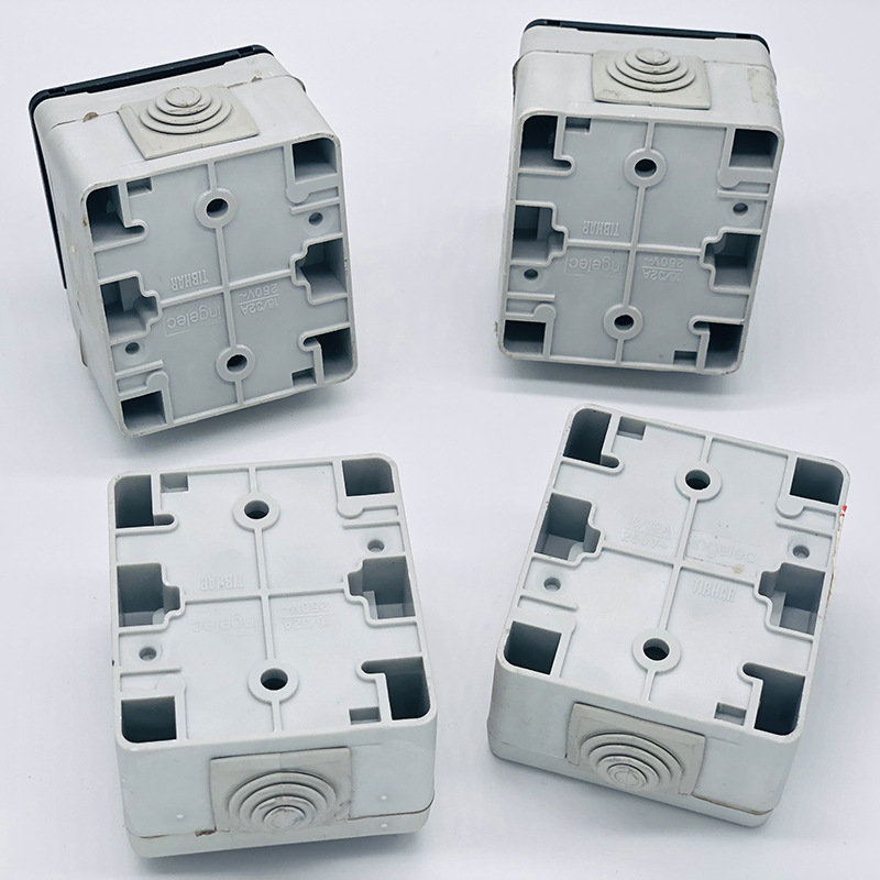 European waterproof double open double control single open socket switch ground plug ground wall switch