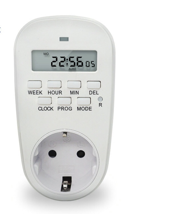 Timing Socket European-Standard Digital Timer 7-Day Timing Programming Socket LCD Display Timer Switch Manufacturer