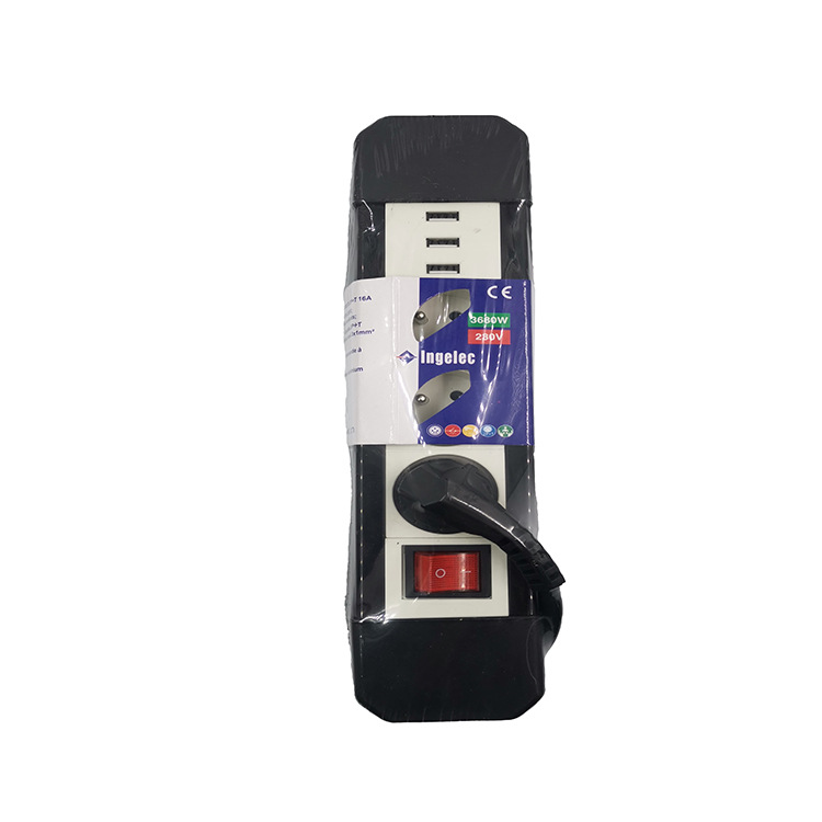 Power Strip Power Strip 3usb Socket French Socket European Standard French Standard Socket with Switch 1.5 M Patch Board