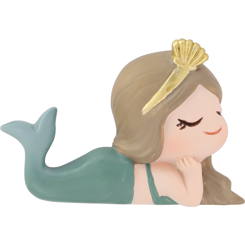 If Home Wall Switch Plate Resin Cartoon Decorations Three-Dimensional Mermaid Wall Switch Stickers Wall Stickers