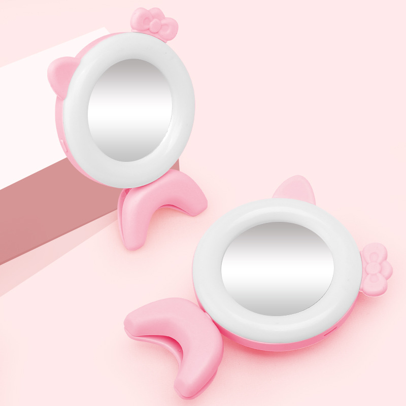 Hello Kitty Mobile Phone Full Color Fill Light Multi-Mode Switching USB Beauty Mini Live Streaming Lighting Lamp