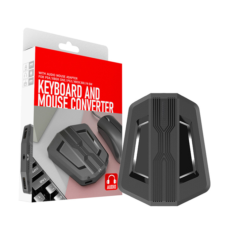 Gaming Keyboard and Mouse Converter PS4/Switch/Xbox Host Accessories Gamepad Audio Keyboard and Mouse Converter
