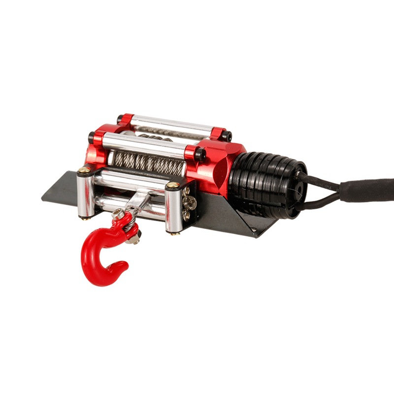 1/10 Simulated Climbing Car Winch Axial Scx10 RC4WD D90 Electric Metal Winch with Switch