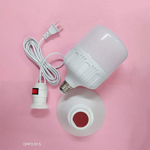 Switch with Line Plug-in Chandelier Head Bulb E27 Screw LED Energy-Saving Lamp Household Bedroom Bedside Temporary Lighting