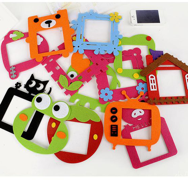 Felt Animal Switch Stickers Removable Kindergarten Classroom Decoration Environment Layout Wall Stickers