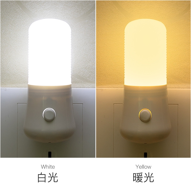New 3W Energy-Saving LED Small Night Lamp Plug-in with Switch Bedside Lamp Stall Night Market Hot Sale Creative KT-C