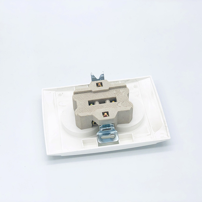 Factory direct European SR-25 series wall switch double open single open flat plug socket board panel