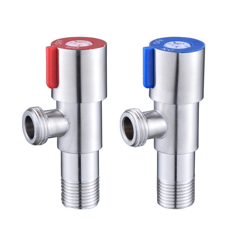 304 Stainless Steel Triangle Valve One-Switch Two-Way Double-Way Three-Way Angle Valve Toilet Water Heater Water Stop Valve Water Inlet Switch