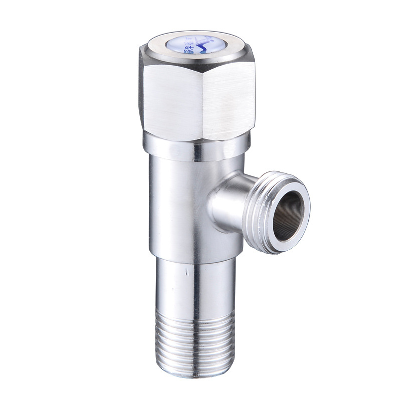 304 Stainless Steel Triangle Valve One-Switch Two-Way Double-Way Three-Way Angle Valve Toilet Water Heater Water Stop Valve Water Inlet Switch