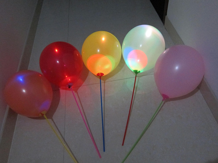 Luminous Balloon Creative Balloon with Switch Wholesale Led Colorful Color Changing Luminous Balloon