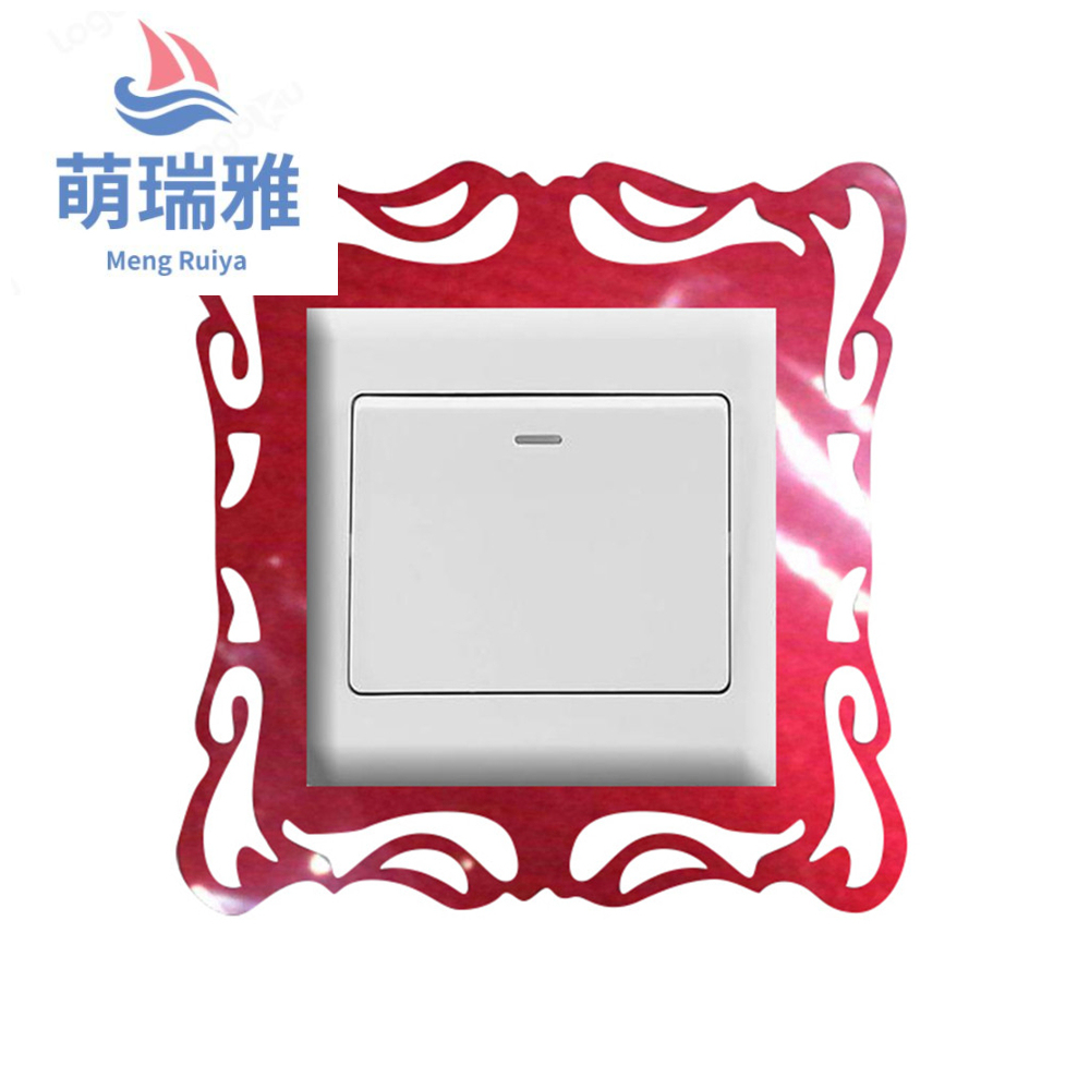 Acrylic Switch Mirror Stickers Home Decoration Style Photo Frame Switch Mirror Home Decoration Switch Sticker Decoration
