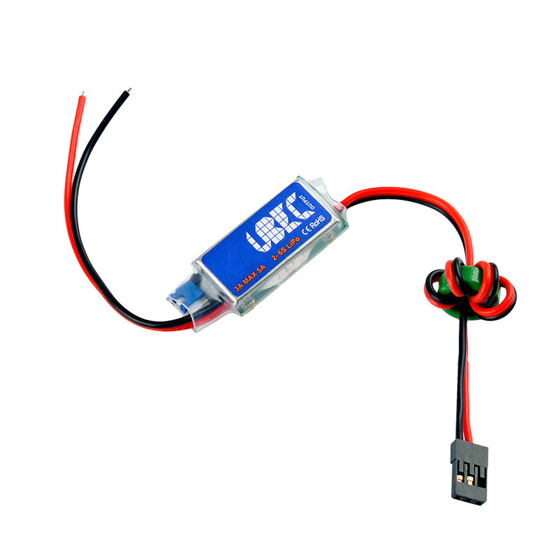 Model Aircraft UBEC 3A 5V6V Adjustable Fully Shielded AntiNuisance Switching Power 26S Stepdown Module Bec