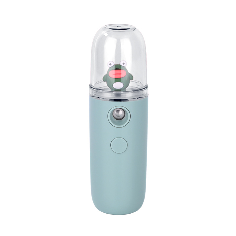Cartoon Portable Spray Water Replenishing Instrument Switch Button Nano Anion Portable Water Replenishing Instrument USB Charging Humidifier