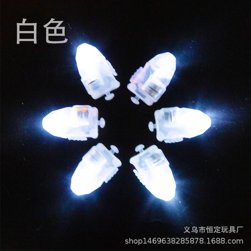 LED Switch Balloon Light Bullet Colorful Flash Lamp Party Decoration Small round Ball Bulb Headband Accessories