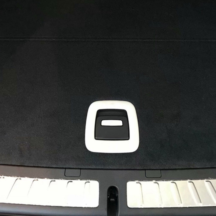 Suitable for 20 BMW X3 Tailgate Handle Switch Sequins X4 Trunk Armrest Door Handle Cover Modified Matte Silver Carbon Fiber