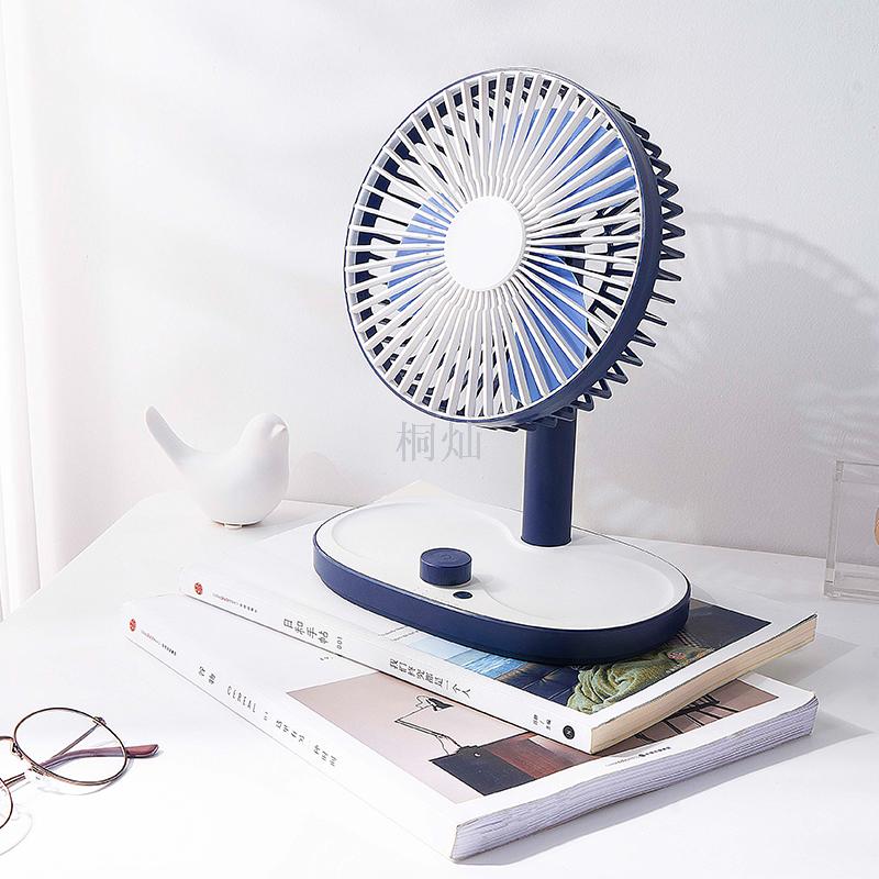 Creative desktop switch silent fan dormitory office simple small fan qingxinfeng USB charging