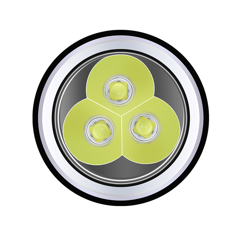 Cross-Border New Arrival 3 * Xhp70 Strong Light Diving Flashlight Press Magnetically Controlled Switch Fixed Focus Sea Exploration Diving Flashlight